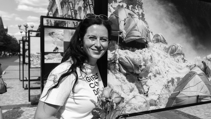 Česká horolezkyňa Klára Kolouchová