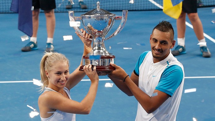 Austrálski tenisti Daria Gavrilova  a Nick Kyrigios vyhrali Hopmanov pohár.
