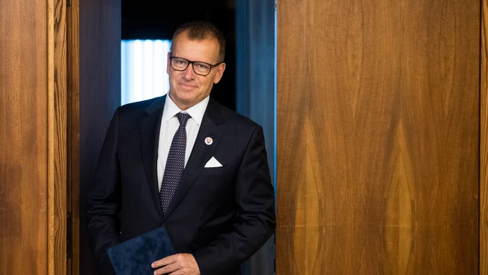 Na snímke predseda Národnej rady SR Boris Kollár prichádza na tlačovú konferenciu.