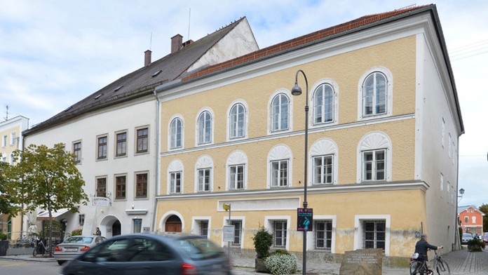 Rodný dom Adolfa Hitlera v Braunau.