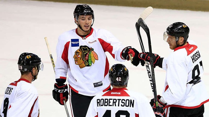 Marko Daňo a Marián Hossa sú v kempe v jednom útoku.