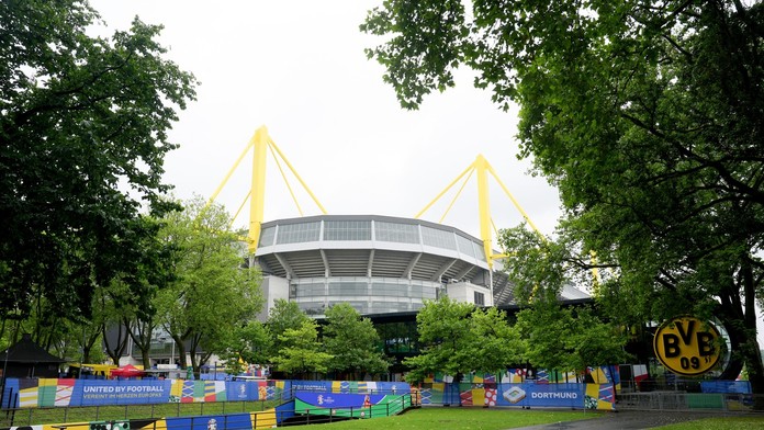 Futbalový štadión v Dortmunde.