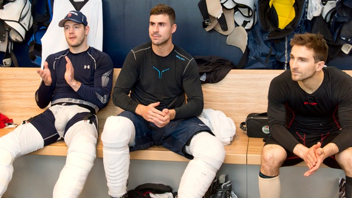 zľava Andrej Meszároš, Ivan Baranka a Dominik Graňák na archívnej snímke.