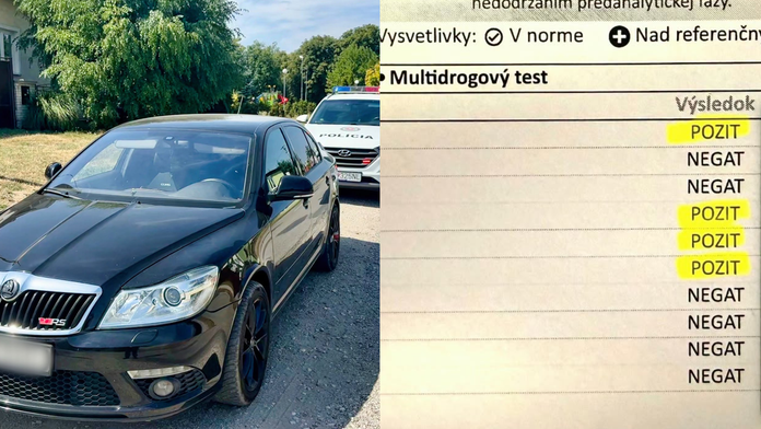 Policajti zastavili vodičku (33), lebo nebola pripútaná. Test na drogy odhalil niečo oveľa horšie