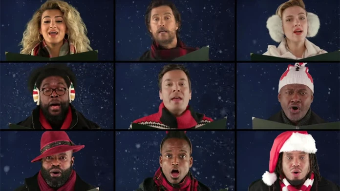 Svetové hviezdy vo vianočnej pesničke s komikom Jimmy Fallonom.