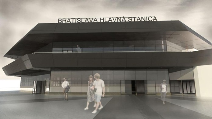 Vizualizácia zmeny Hlavnej stanice v Bratislave.