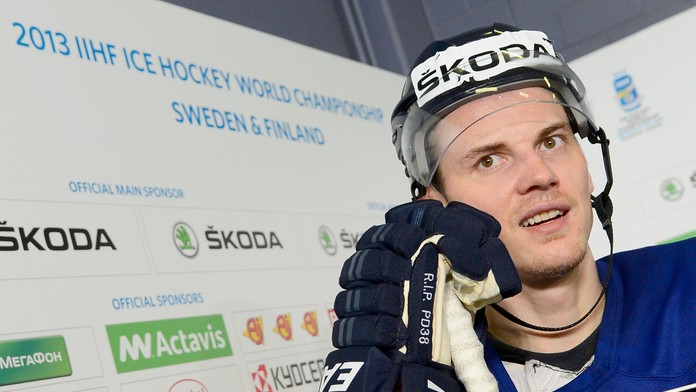 Tomáš Kopecký pred štvrťfinálovým zápasom Slovensko-Fínsko na MS 2013.