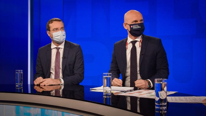 Marek Krajčí a Branislav Gröhling v Na telo plus.