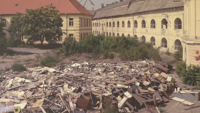 Vojenská pevnosť v Komárne, v ktorej bola Sovietska armáda.