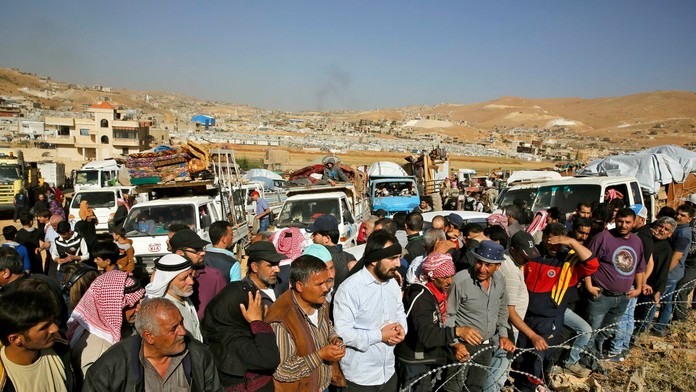 Utečenci zo Sýrie, ktorí sa rozhodli prekročiť hranice a vrátiť sa späť