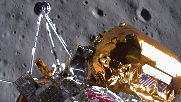 Pristátie modulu Odyseus na Mesiaci