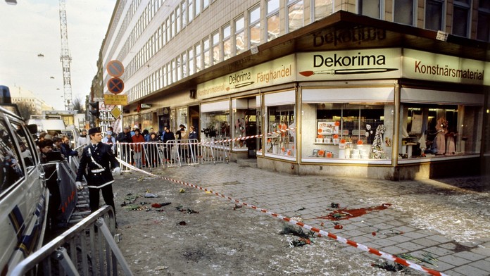 Miesto, kde bol Olaf Palme postrelený v roku 1986