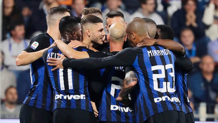 Radosť hráčov Interu Miláno.