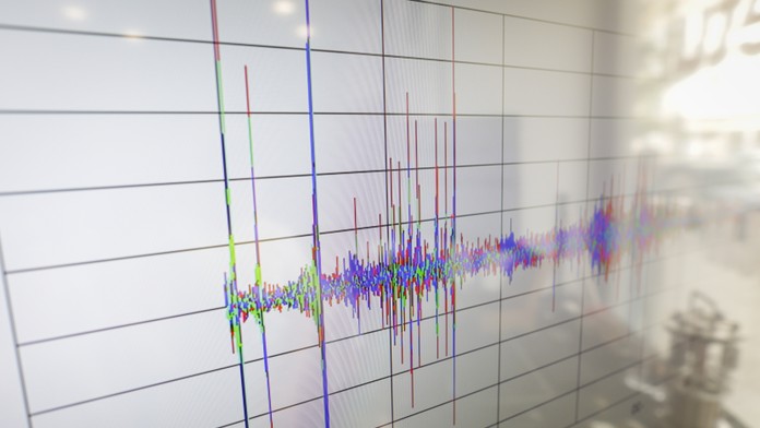 Seizmogram - ilustračná snímka