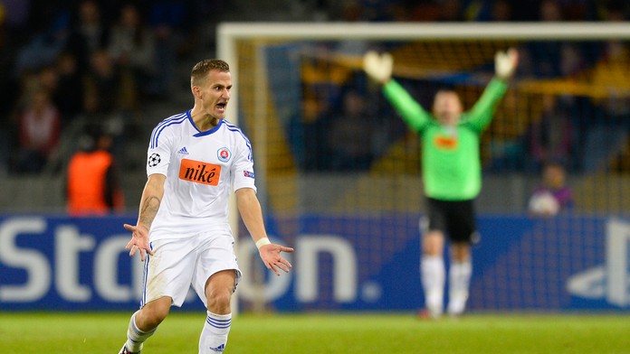 Hráč Slovana Bratislava Erik Grendel