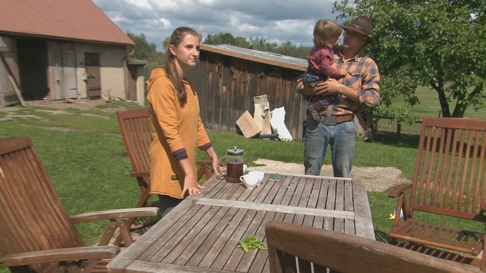 Farmári spod Poľany - Katarína Mošovská a René Zobola.