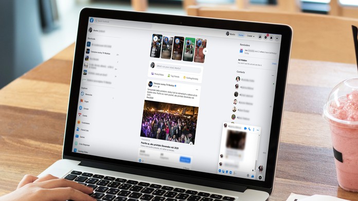 Nový vzhľad Facebooku.