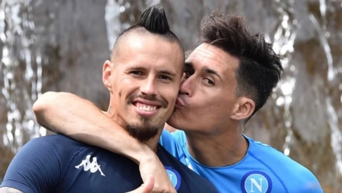 Marek Hamšík so spoluhráčom José Callejonom.