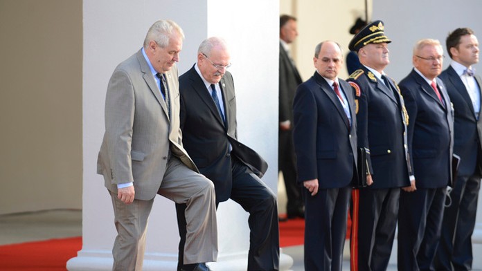 Prezidenti Miloš Zeman a Ivan Gašparovič