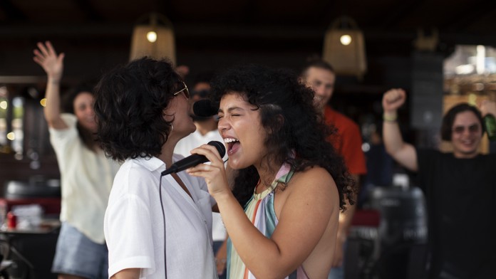 Karaoke. Ilustračná snímka. 