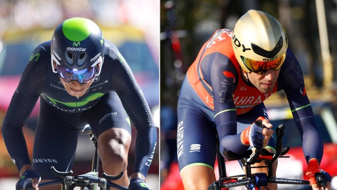 Nairo Quintana a Vincenzo Nibali.