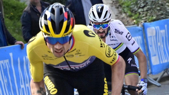 Primož Roglič a Julian Alaphilippe