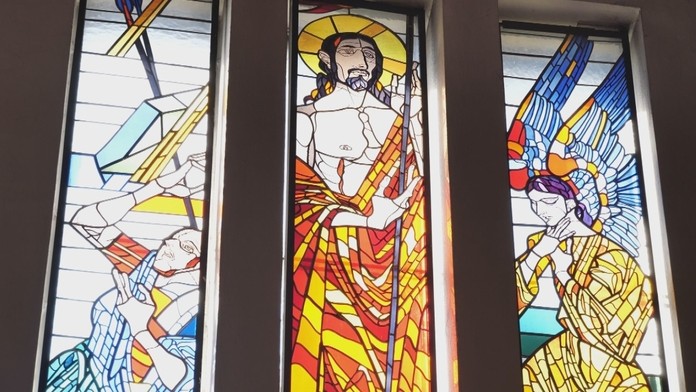 Vitráže v zborovskom kostole.