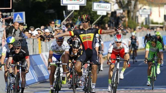 Finiš 2. etapy pretekov Tirreno-Adriatico.