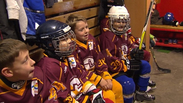 Mladí hokejisti Trenčína.