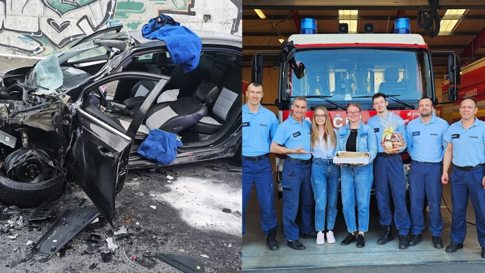 FOTO: Hasiči ju vytiahli z vraku po čelnej zrážke s kamiónom. To, čo urobila o pár mesiacov, ich dojalo