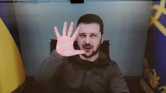 Ukrajinský prezident Volodymyr Zelenskyj.