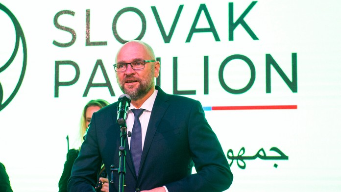 Slávnostná prezentácia slovenského pavilónu na Svetovej výstave Expo Dubaj 2020.