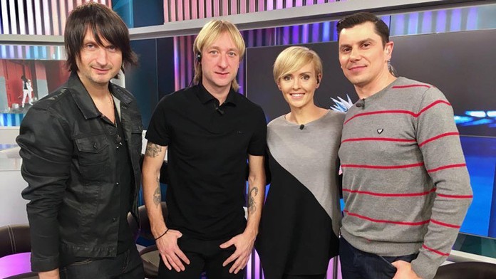 Huslista Edvin Marton a olympijský víťaz Jevgenij Pľuščenko v Teleráne.