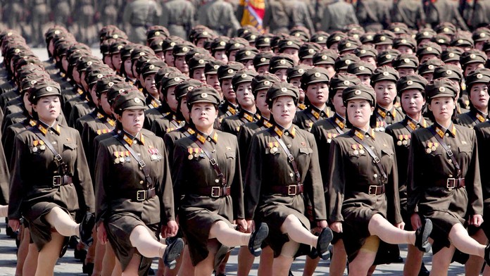 Vojačky, Severná Kórea.