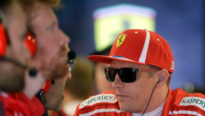 Kimi Räikkönen počas pôsobenia vo Ferrari.