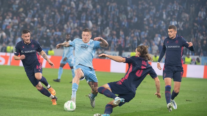 Šialený zápas na Tehelnom poli. Slovan remizoval s Bazilejom po šesťgólovej prestrelke