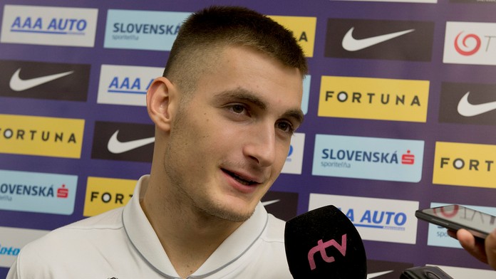 Matúš Bero pred zrazom reprezentácie.