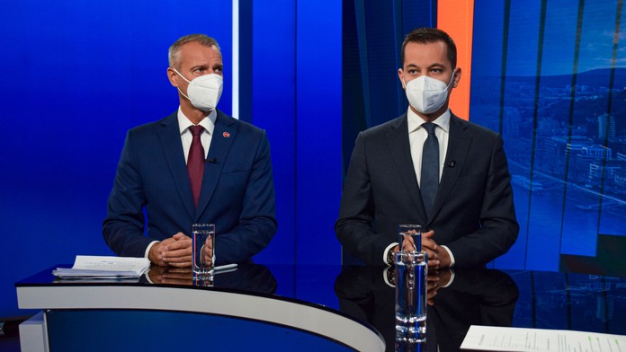 Richard Raši a Juraj Šeliga v Na telo.