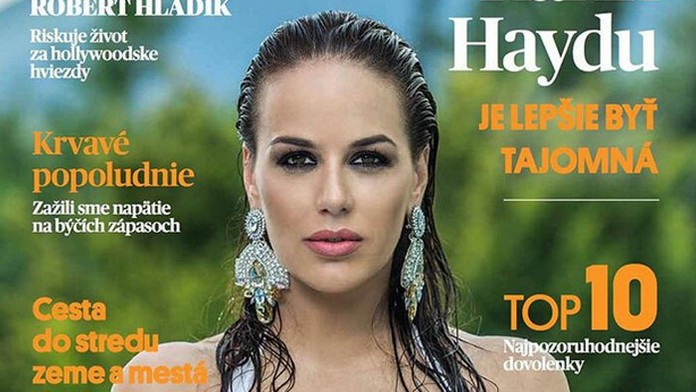 Karin Haydu na titulke pánskeho magazínu