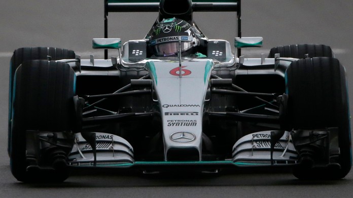 Britský jazdec F1 na Mercedese Lewis Hamilton 