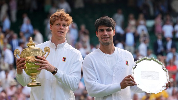 Carlos Alcaraz a Jannik Sinner