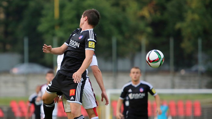 Lukáš Skovajsa (Trenčín) v zápase druhého kola Fortuna ligy