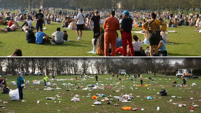 Ľudia v Leeds zanechali po sebe kopec odpadkov