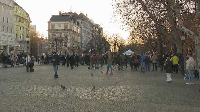 Protest v Bratislave.