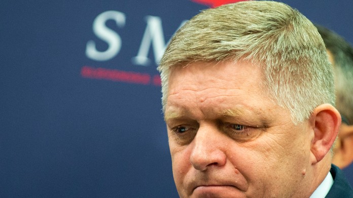 Na snímke predseda strany Smer-SD Robert Fico