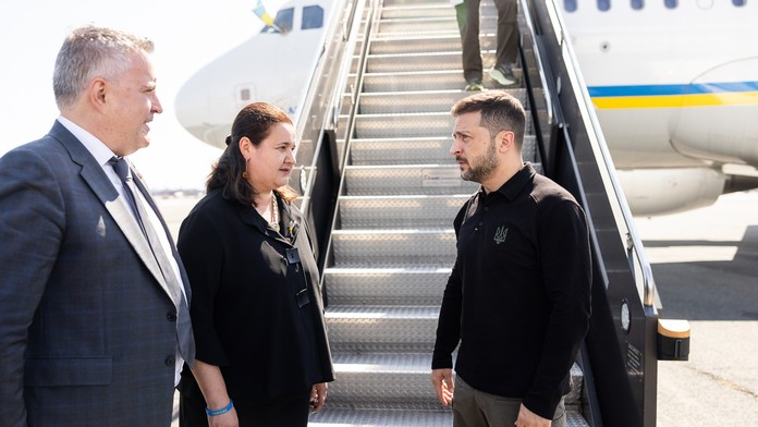 Zelenskyj pricestoval do New Yorku na zasadnutie OSN