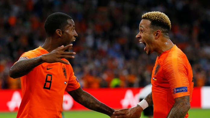 Gólová radosť Holandska.