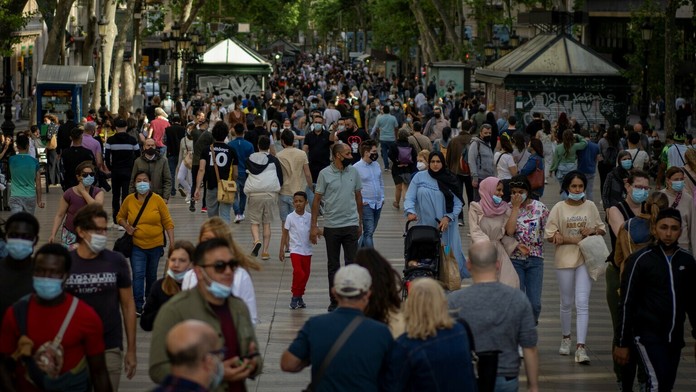 Obľúbená La Rambla v Barcelone.