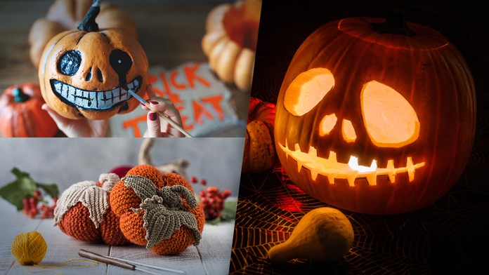 Tekvicové dekorácie. 