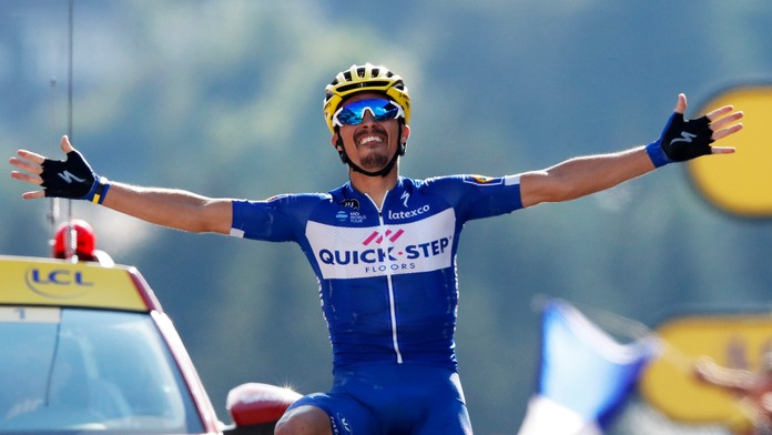 Julian Alaphilippe, víťaz 10. etapy Tour de France 2018.